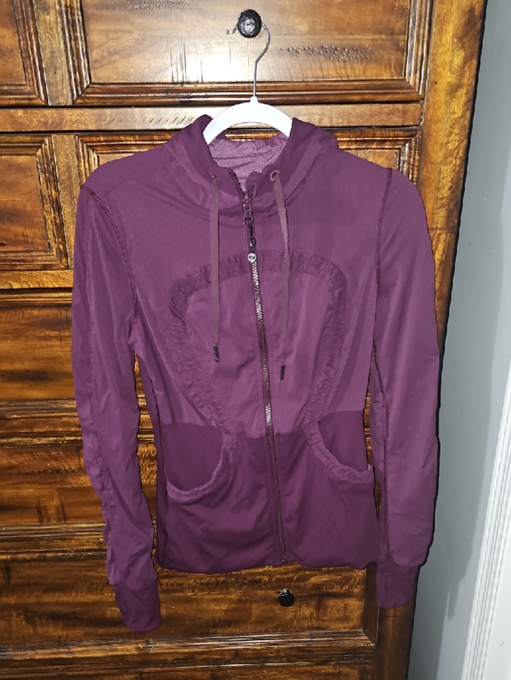 Lululemon Dance Studio Reversible Jacket Sz 8!! Gorgeous Purple!! Logo HIT!!